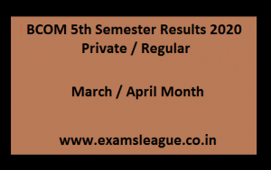 BCOM 5th Semester Results 2022 Private / Regular B.Com Sem Vth Result Sns-Brigh10