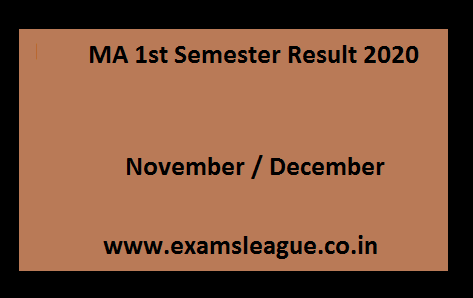 Ma 1st Semester Result 21 Previous Final Ma Sem Ist Results Download Pdf